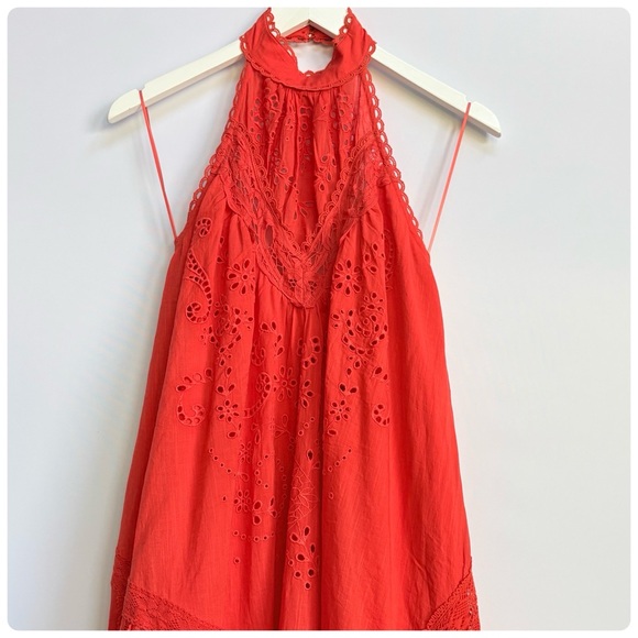 NWT Anthropologie Halter Cutwork Lace Dress, XS - Picture 9 of 17